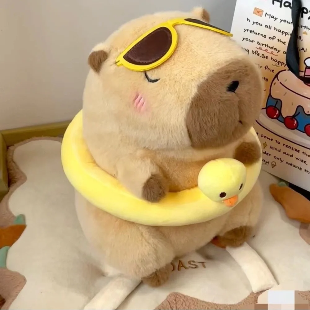 Cute Plush Hamster Toy with Yellow Accessories - Picture 1 of 3